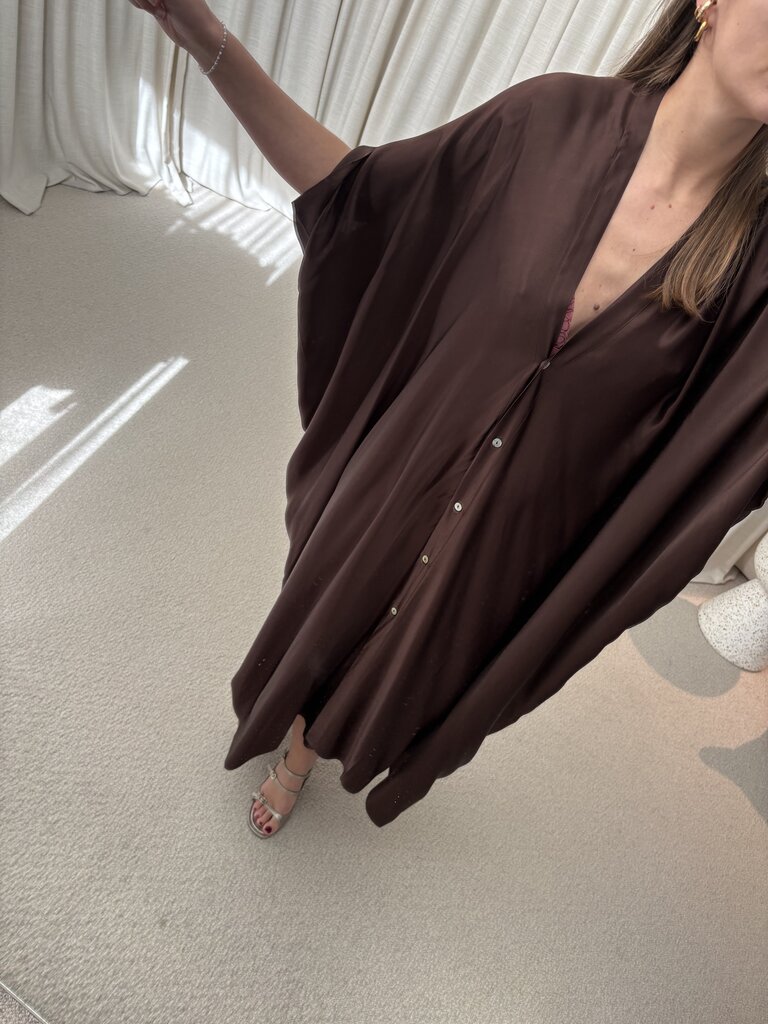 Rae Sophia Dress - Chocolate Brown