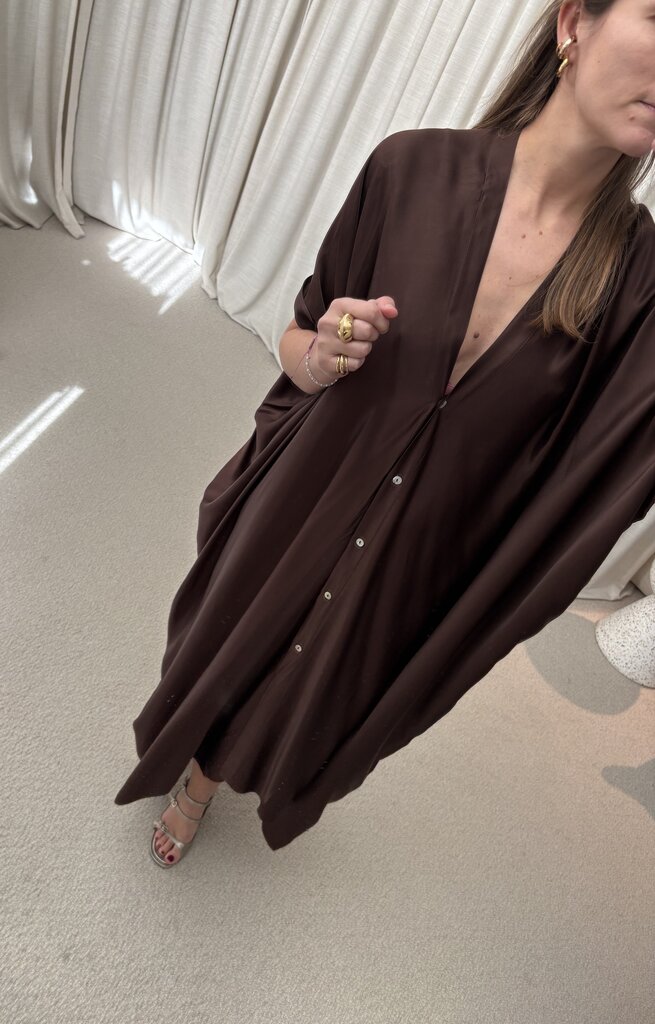 Rae Sophia Dress - Chocolate Brown