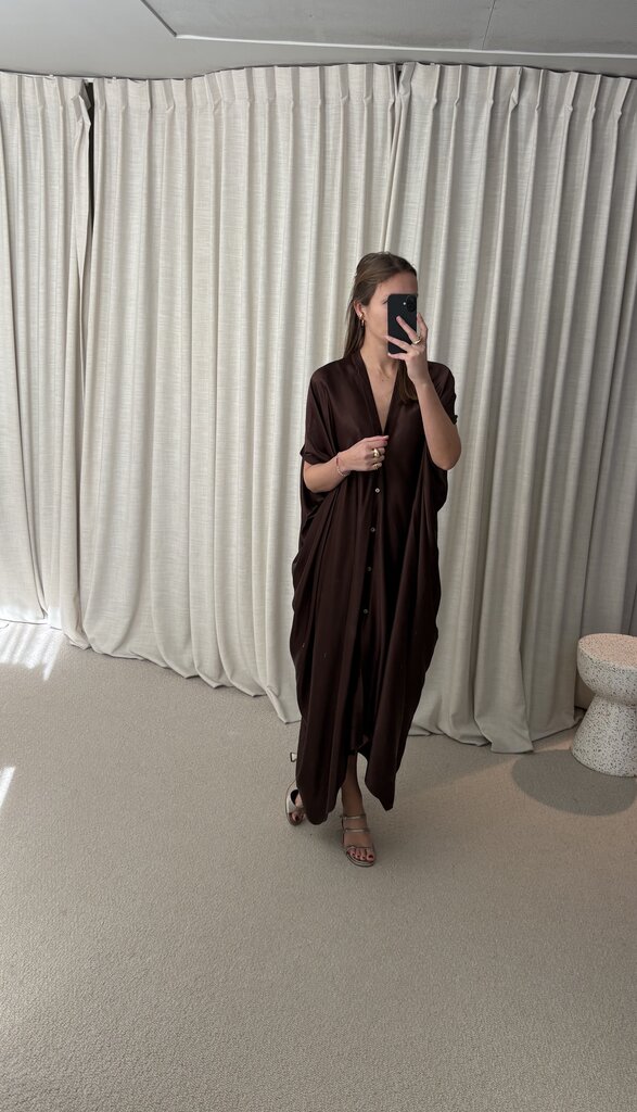 Rae Sophia Dress - Chocolate Brown