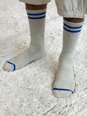 Le Bon Shoppe Extended Boyfriend Socks - Ice