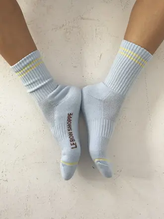 Le Bon Shoppe Boyfriend Socks - Pastel Sky