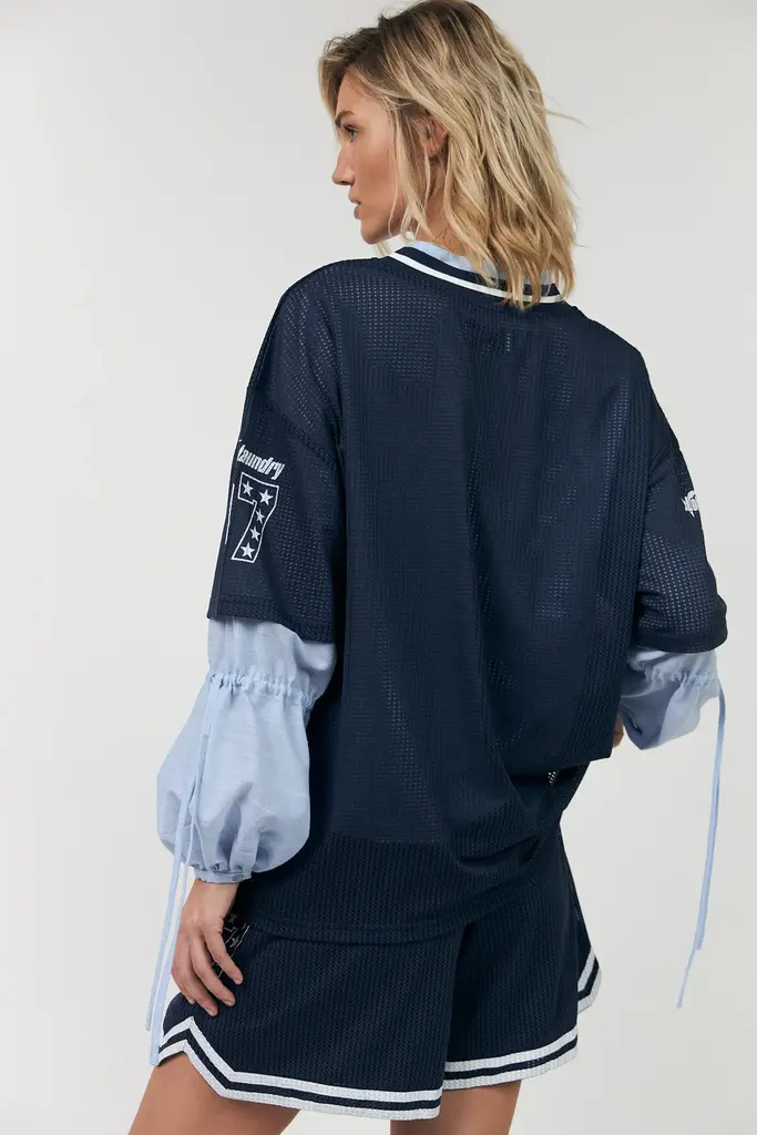 Lolly's Laundry Kamilla Sports Tee - Dark Blue