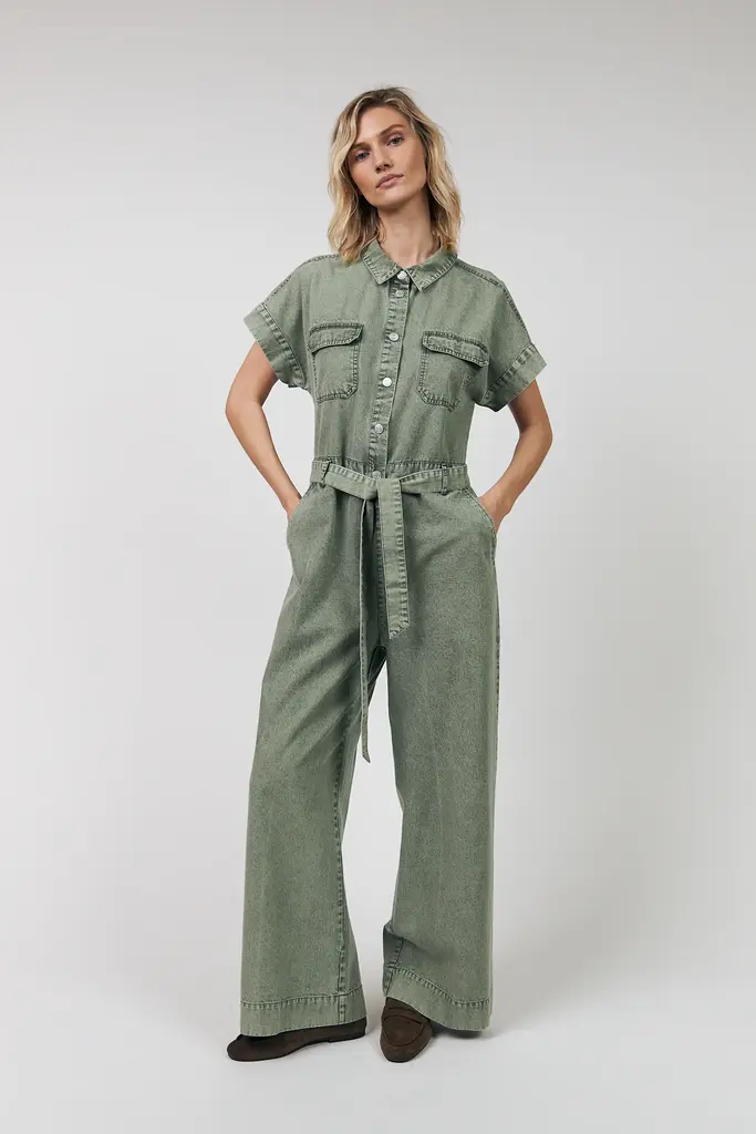 Lolly's Laundry Mathilde Jumpsuit - Dusty Green