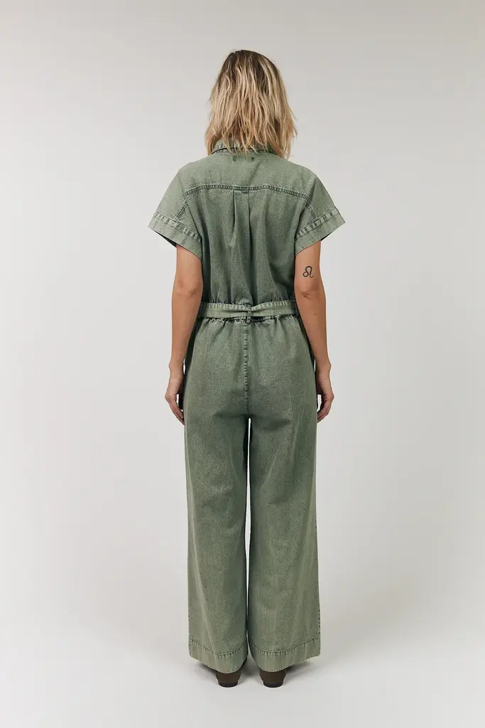 Lolly's Laundry Mathilde Jumpsuit - Dusty Green