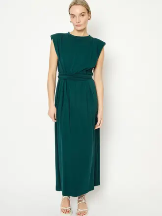 RE/BORN Madeline Dress - Forest Green