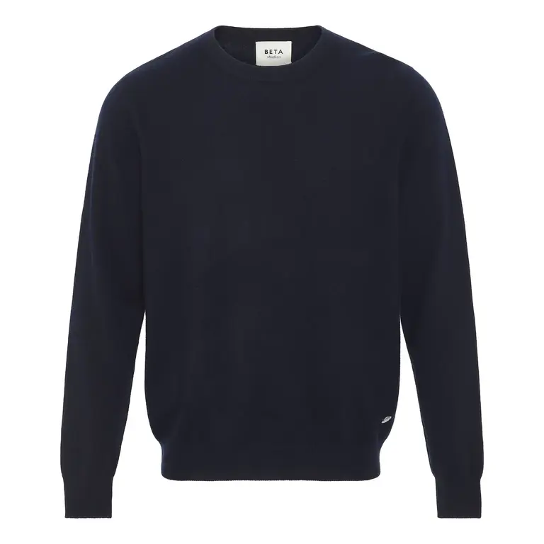 Beta Studios Carl O-neck Knit - Navy