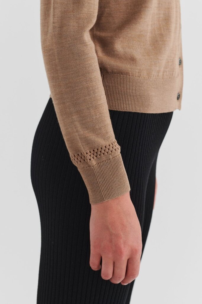 FUB Wool Cardigan - Camel Melange