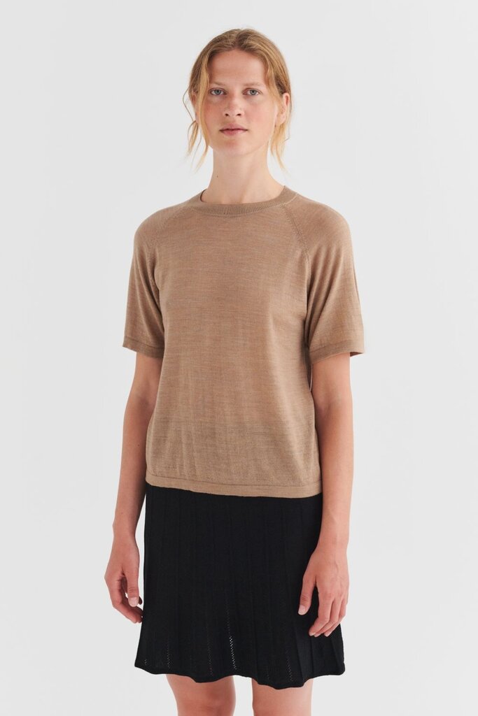 FUB Wool Tee - Camel Melange