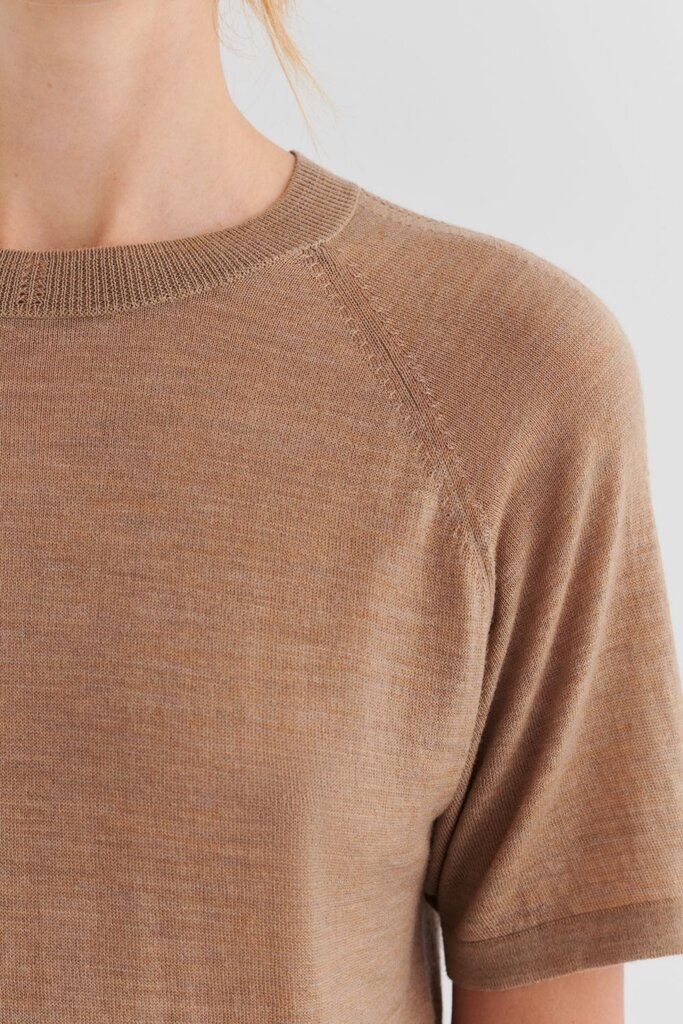 FUB Wool Tee - Camel Melange