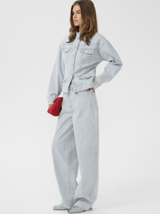 Gestuz Parwana Barrel Jeans - Vintage Light Denim