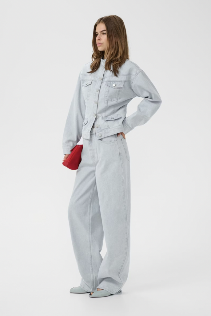 Gestuz Parwana Barrel Jeans - Vintage Light Denim