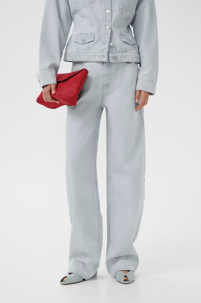 Gestuz Parwana Barrel Jeans - Vintage Light Denim