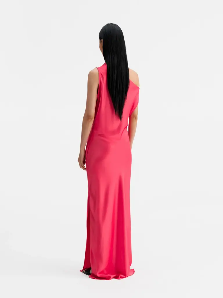 Ahlvar Gallery Lacy Satin Dress - Bubblegum
