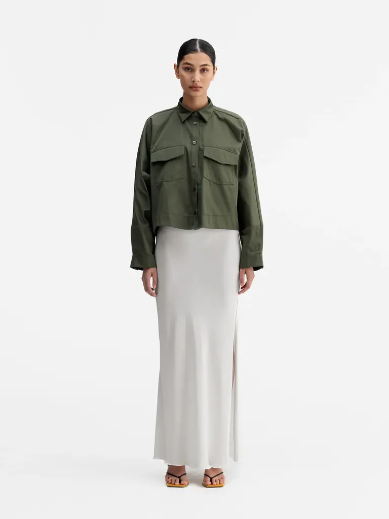 Ahlvar Gallery Kori Over Shirt - Olive Green