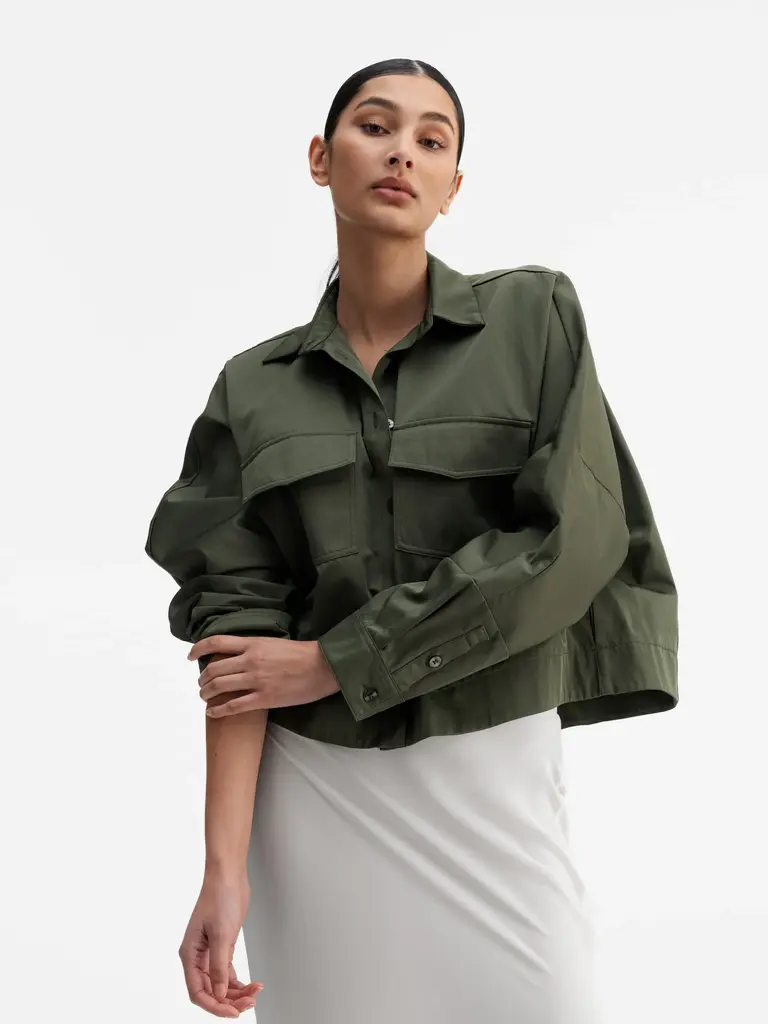 Ahlvar Gallery Kori Over Shirt - Olive Green