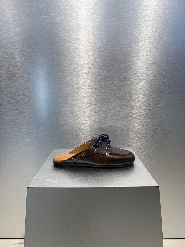 Posa Boat Loafer Mule - Coffee