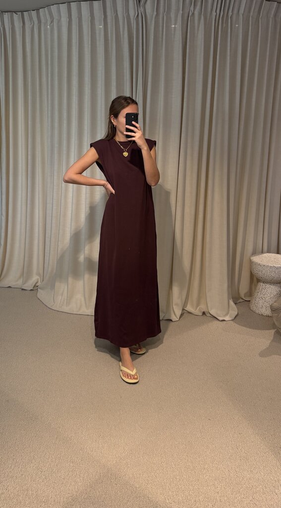 RE/BORN Madeline Dress - Vino