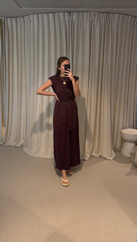 RE/BORN Madeline Dress - Vino