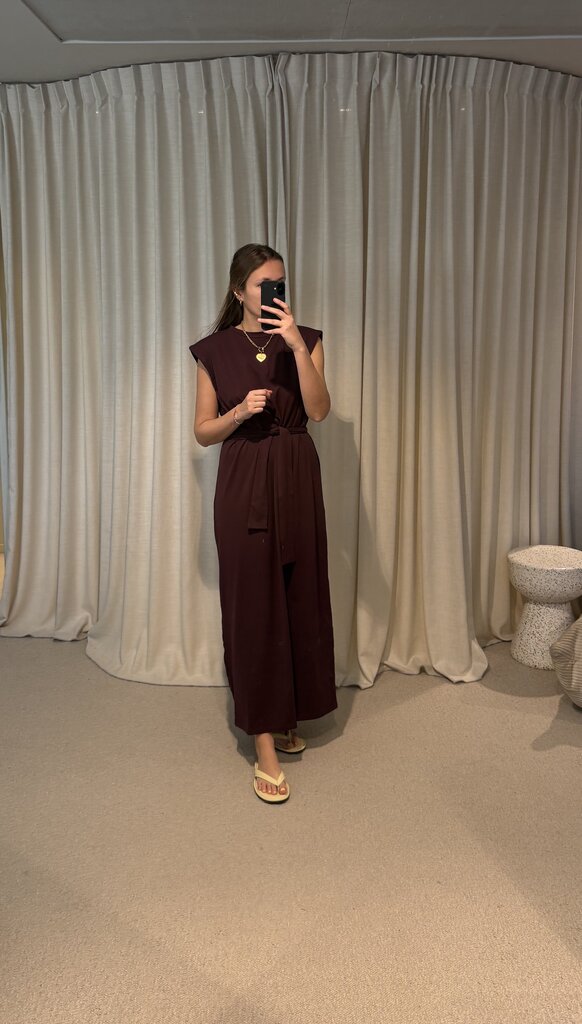 RE/BORN Madeline Dress - Vino