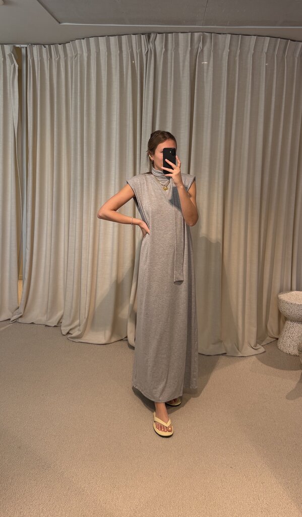 RE/BORN Madeline Dress - Gray Melange