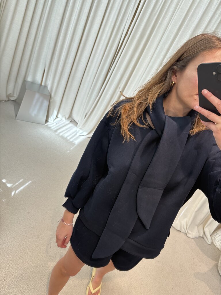 RE/BORN Agnes Sweater - Dark Blue