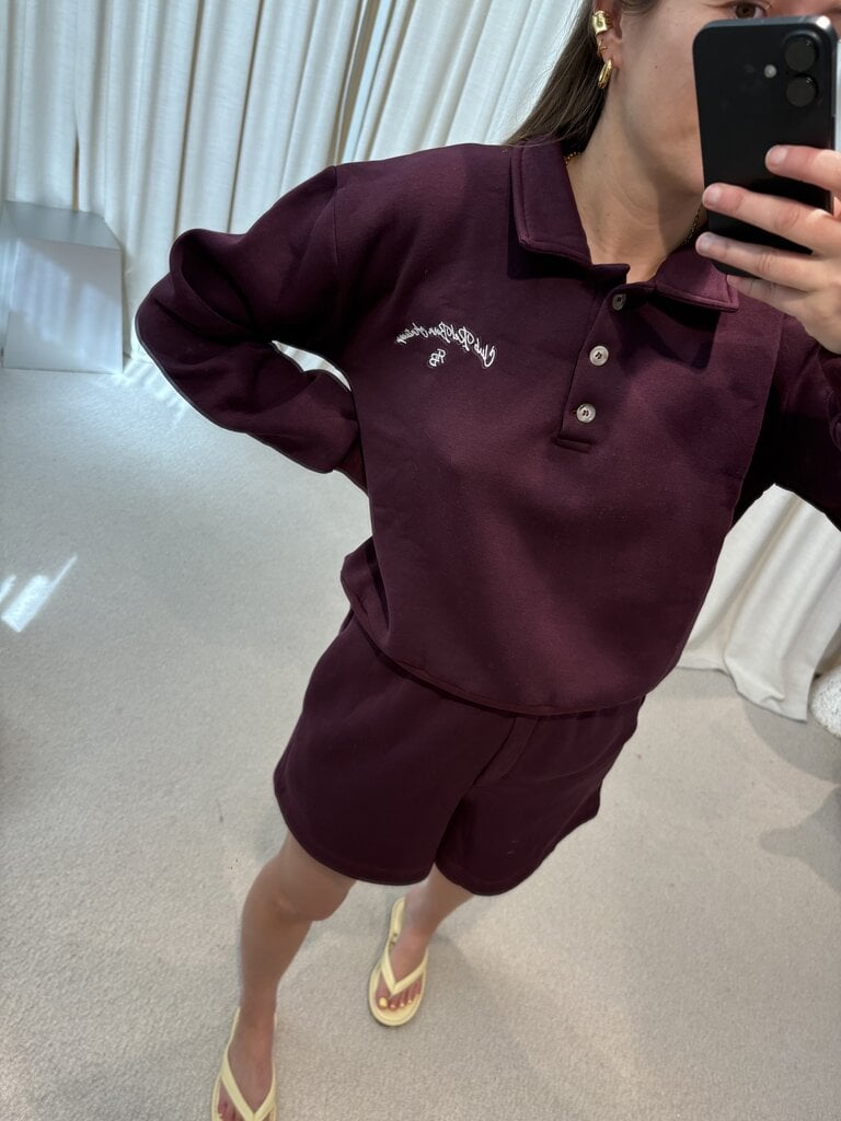 RE/BORN Blair Shorts - Vino