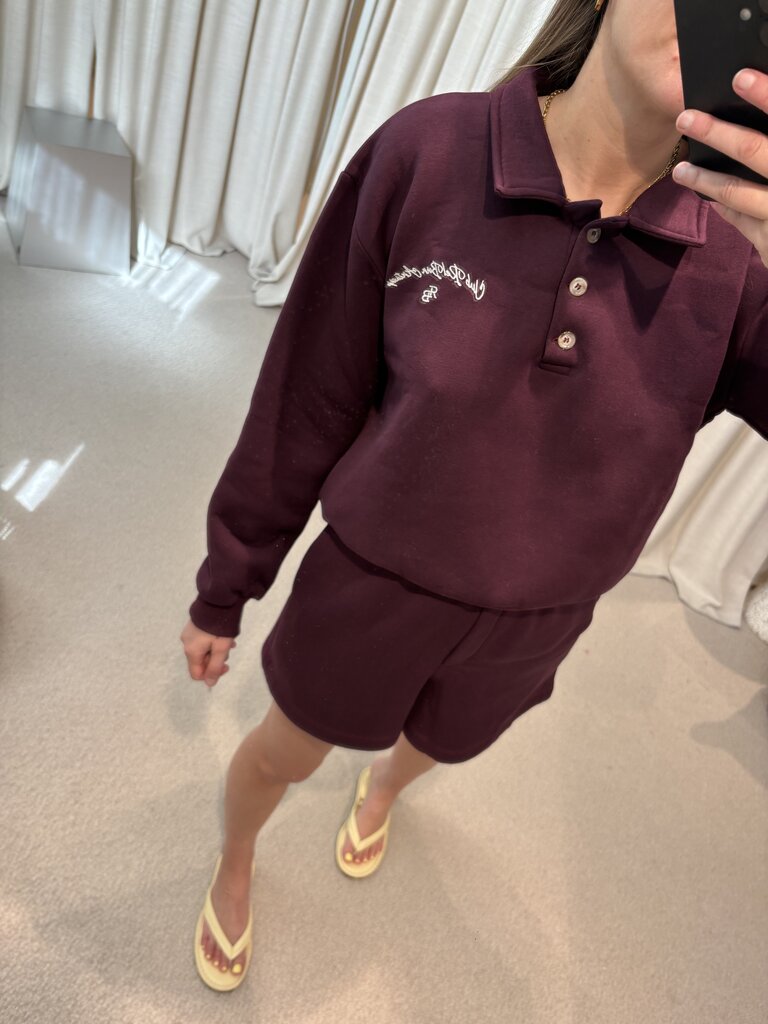 RE/BORN Blair Shorts - Vino