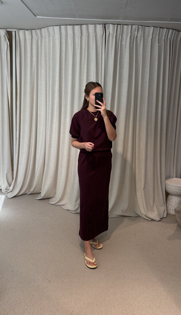 RE/BORN Gia Skirt - Vino