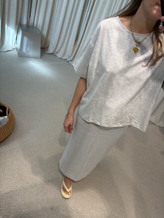 RE/BORN Gia Skirt - White Melange