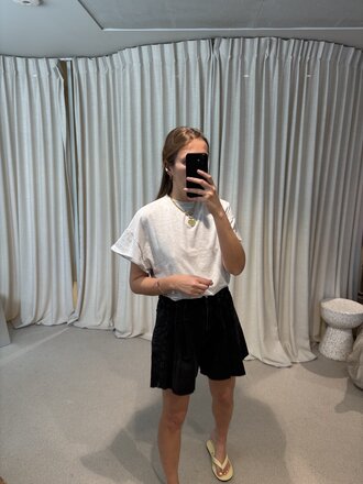 RE/BORN Raffa T-shirt - White Melange