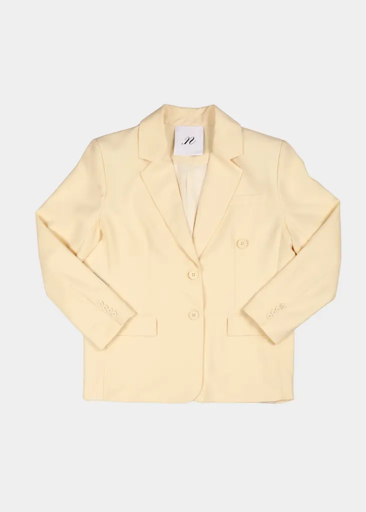 NOTED Carli blazer - Butter yellow