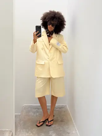 NOTED Carli blazer - Butter yellow