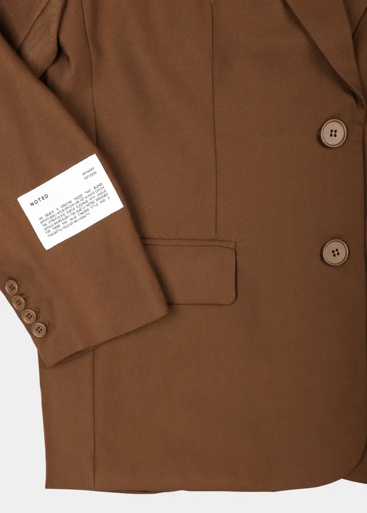 NOTED Carli blazer - Cacao