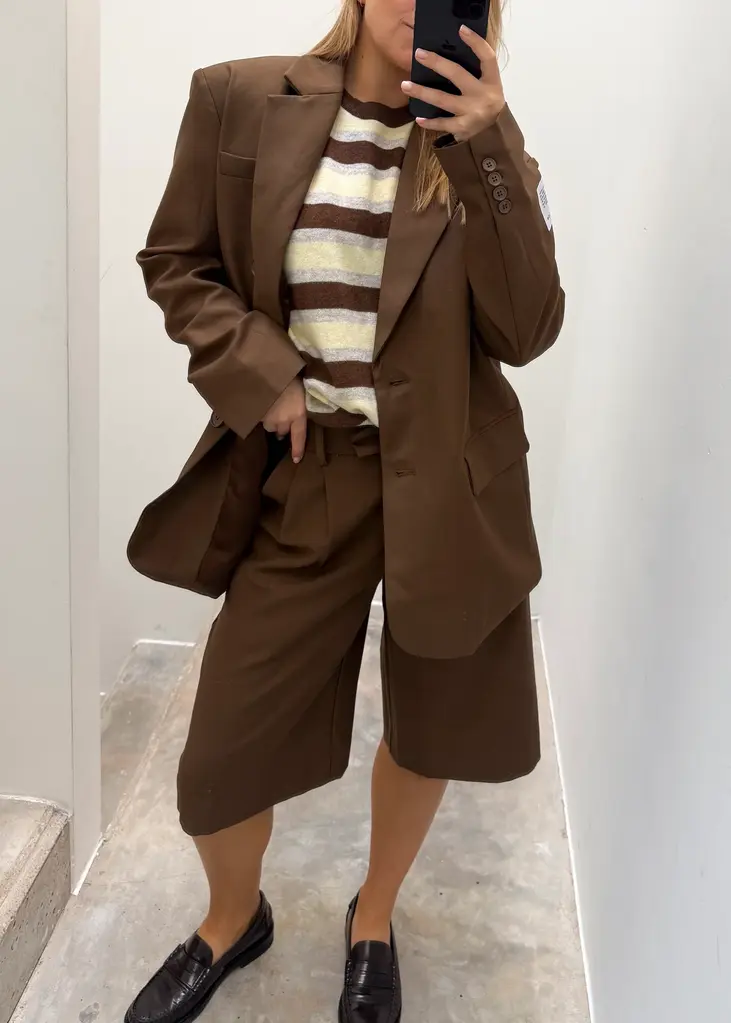 NOTED Carli blazer - Cacao