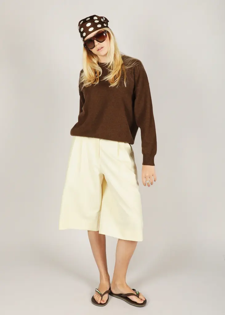 NOTED Abbu bermuda - Butter yellow