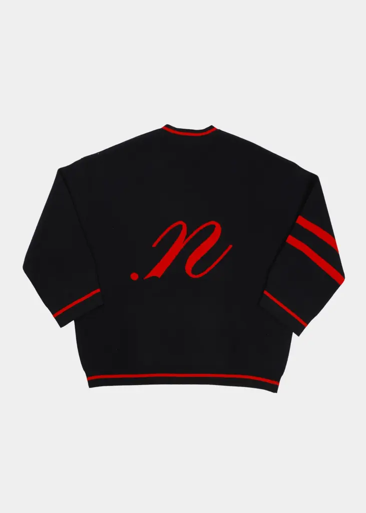 NOTED Benny cardigan - Navy/ red