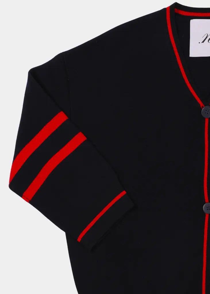NOTED Benny cardigan - Navy/ red