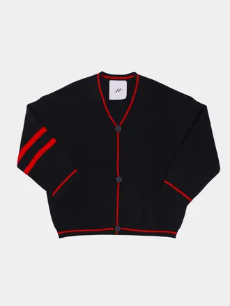 NOTED Benny cardigan - Navy/ red