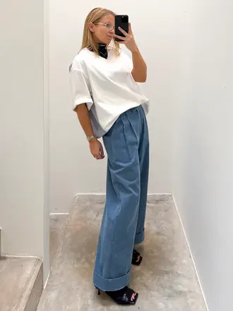 NOTED Abbi pants - Denim blue