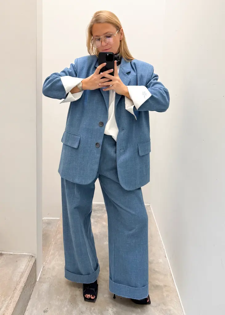 NOTED Abbi pants - Denim blue