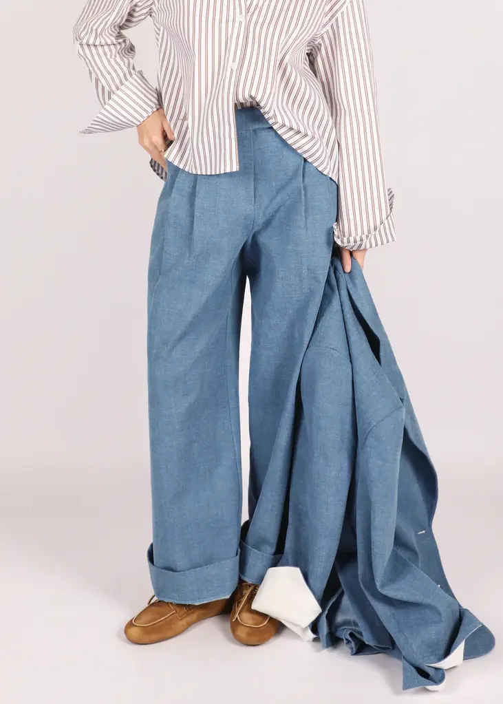 NOTED Abbi pants - Denim blue