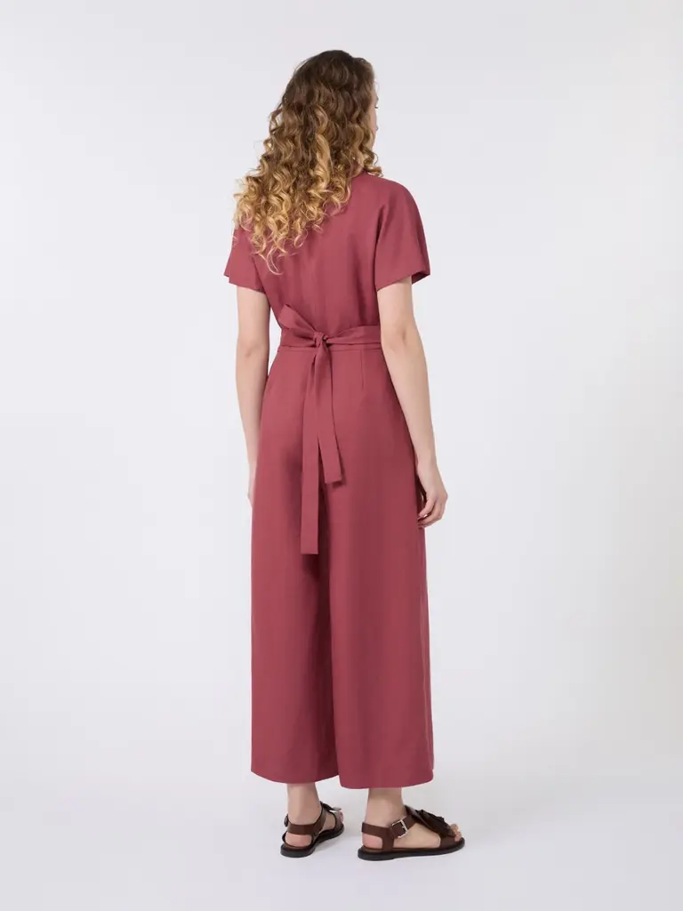 MaxMara Weekend Doblato Jumpsuit - Cerise