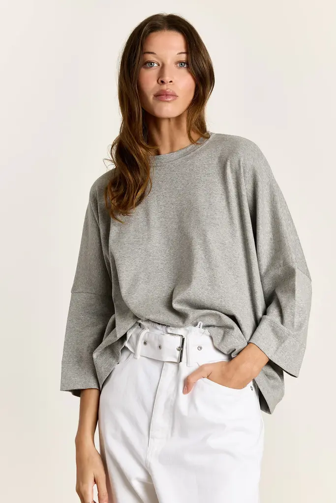 Studio Clique Madeline Boyfriend T-shirt - Grey Melange