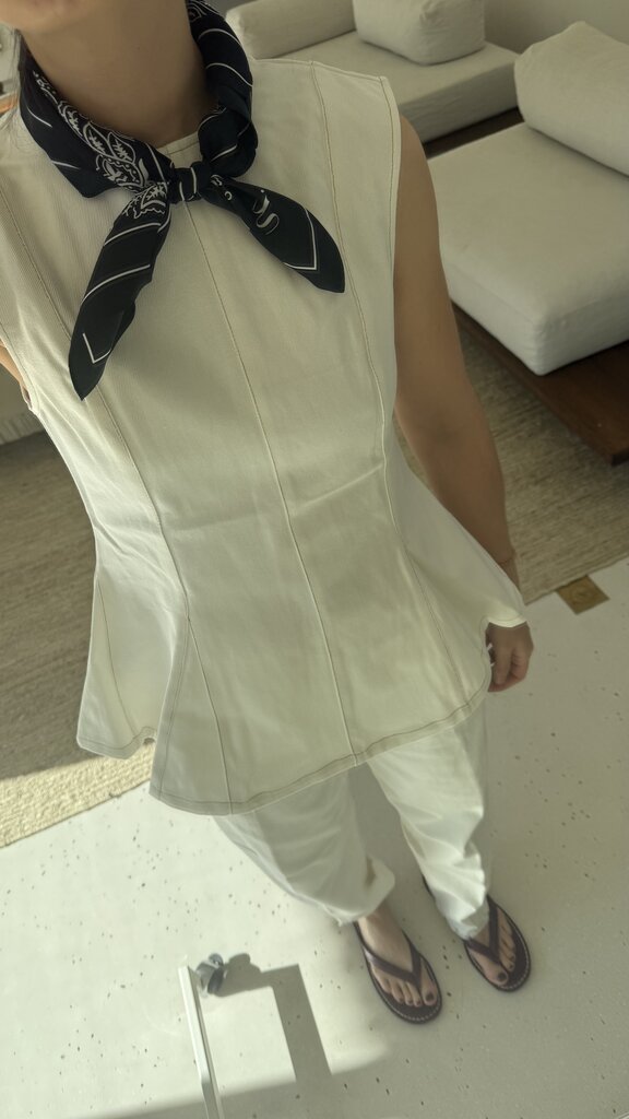 ONE and OTHER Capucine top - Offwhite