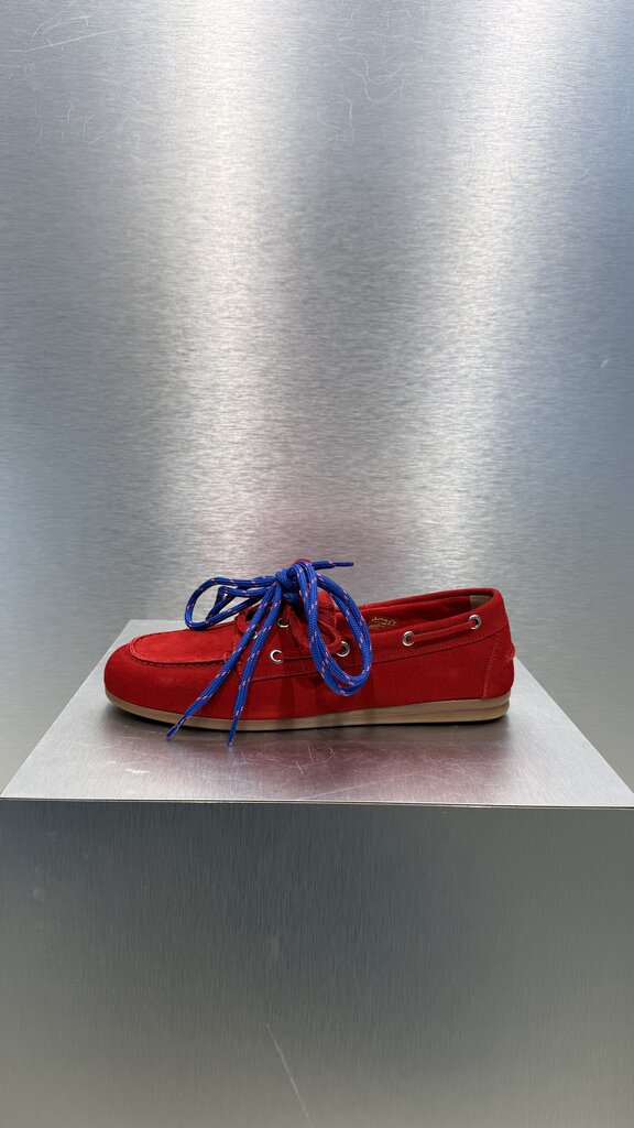 Posa Boat loafer suede - Red