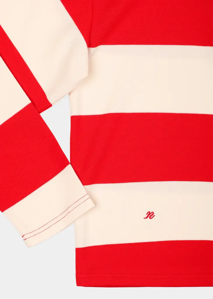 NOTED Auric polo - Denim blue/ red