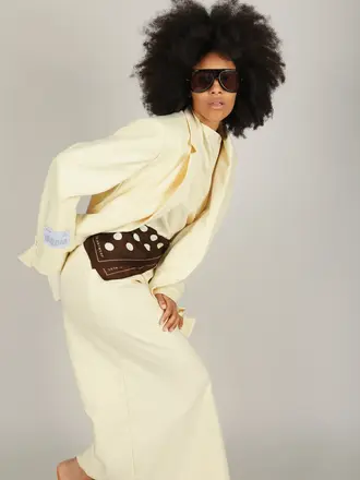 NOTED Blake dress - Butter Yellow