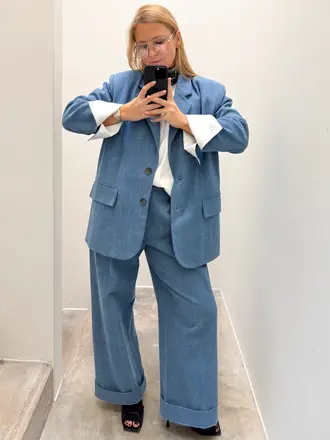 NOTED Ari blazer - Denim blue