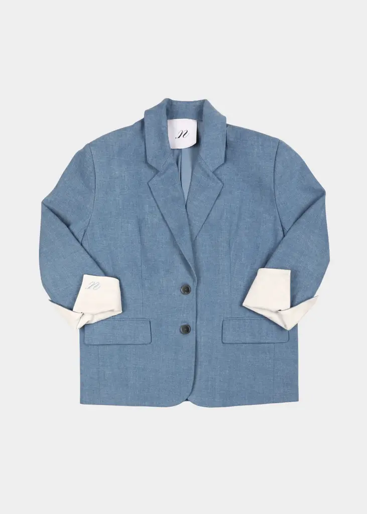 NOTED Ari blazer - Denim blue