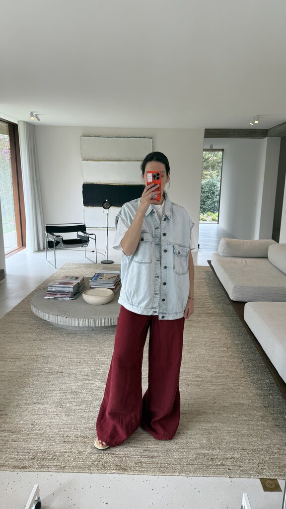 Lois Marlene Pants - Deep Claret